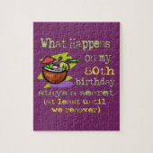 第80回バースデーパーティーのプレゼント。私の80日に何が起こるか ジグソーパズル (縦)