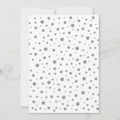 第80回バースデーパーティーの招待状 – Silver White 招待状 (裏面)