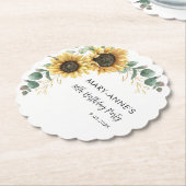 第80回バースデーパーティーひまわりフローラ脚本 ペーパーコースター (アングル)