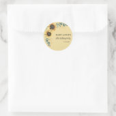 第80回バースデーパーティーひまわりフローラ ラウンドシール (バッグ)