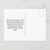 第80回バースデーパーティーへの招待 インビテーションポストカード (裏面)