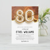 第80回バースデーパーティーへの招待 招待状 (スタンド正面)