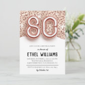 第80回バースデーパーティーへの招待 招待状 (スタンド正面)