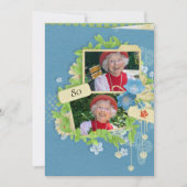 第80回バースデーパーティーへの招待 招待状 (正面)