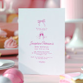 第80回バースデーパーティーピンクお洒落の大男ドードル 招待状