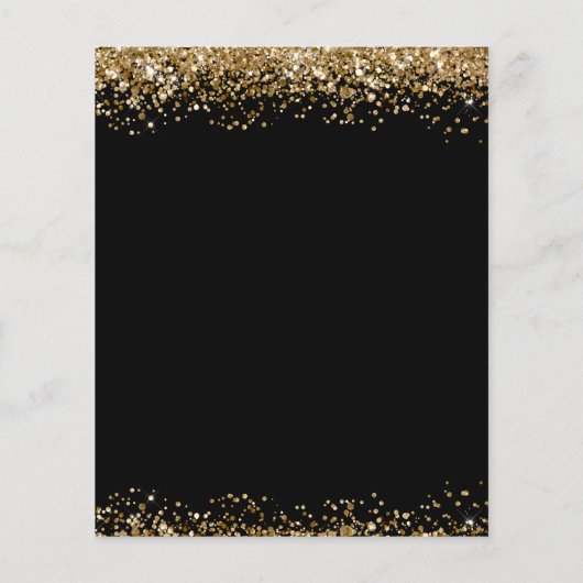 第80回バースデーパーティー予算招待状 (裏面)