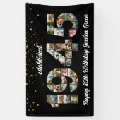 第80回バースデーパーティー写真コラージュ設立1945 横断幕 (縦)