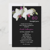 第80回バースデーパーティー招待蘭 招待状 (正面)