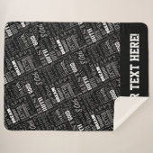 第80回バースデーパーティー特別モノグラパーソナライズされたム シェルパブランケット (正面(横))