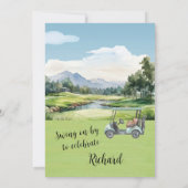 第80回バースデーパーティー男子ゴルフテーマパーティー 招待状 (裏面)