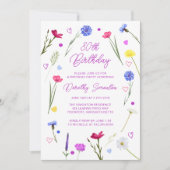 第80回バースデーパーティー紫野花草原 招待状 (正面)