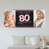 第80回ブラックピンクハッピーバースデーフォトバナー 横断幕