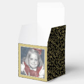 第80回写真保管 – ブラック/金ゴールド番号模様 フェイバーボックス (オープン)