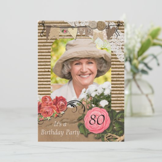 第80回生誕祭パーティーへの招待 招待状 (スタンド正面)