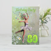 第80回誕生日パーティーの招待状 招待状 (スタンド正面)