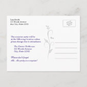 第80回誕生日パーティー招待状 インビテーションポストカード (裏面)