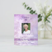 第80回誕生日パーティー招待状 インビテーションポストカード (スタンド正面)