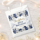 第80回誕生日パーティー海軍バルーン フェイバーバッグ (クリップ留めされた状態)