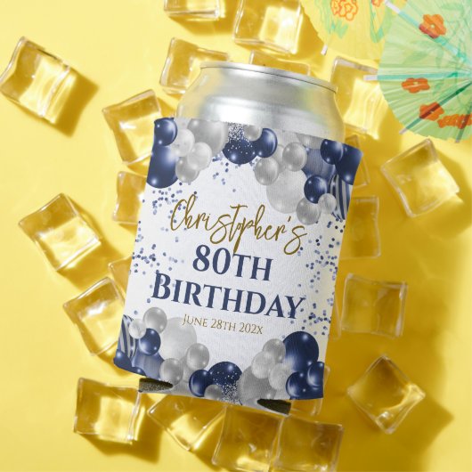 第80回誕生日パーティー海軍バルーン 缶クーラー (インサイチュ 夏)