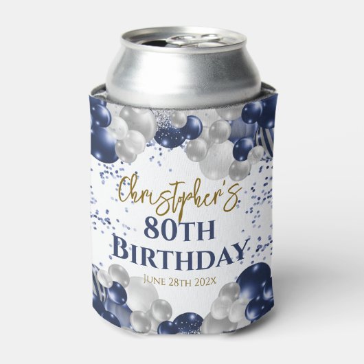 第80回誕生日パーティー海軍バルーン 缶クーラー (缶正面)