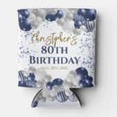 第80回誕生日パーティー海軍バルーン 缶クーラー (正面)