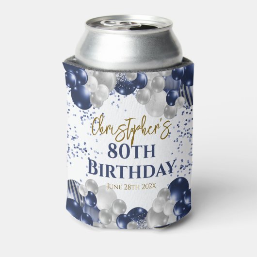 第80回誕生日パーティー海軍バルーン 缶クーラー (缶裏面)