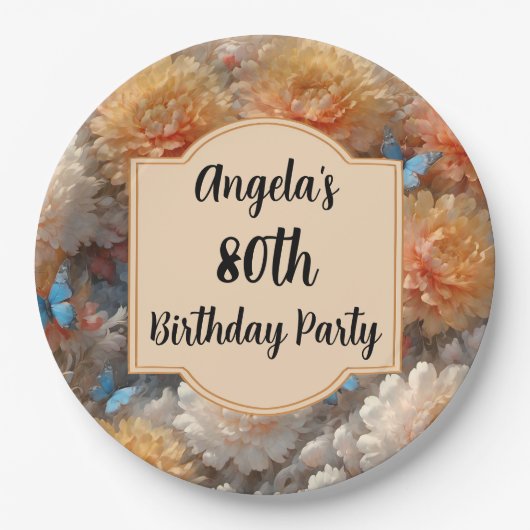 第80回誕生日会 ペーパープレート (正面)