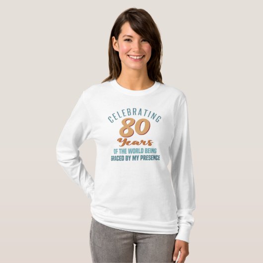 第80回誕生日姿勢 Tシャツ (正面フル)
