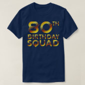 第80回誕生日隊 Tシャツ (デザイン正面)