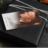 第80期男性誕生日シンプル写エレガント真 ギフトタグ