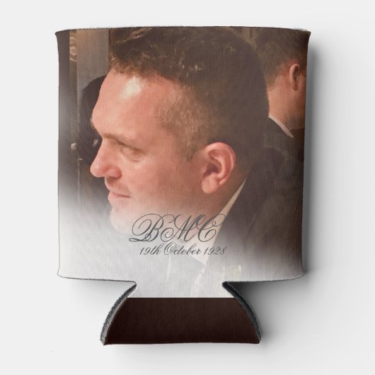 第80期男性誕生日シンプル写エレガント真 缶クーラー (正面)