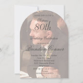 第80期男性誕生日フォトアーエレガントチ 招待状 (正面)