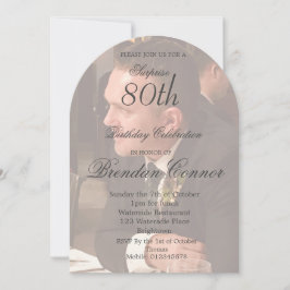 第80期男性誕生日フォトアーエレガントチ 招待状