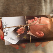 第80期男性誕生日モノグラムシンプル写真 薄葉紙