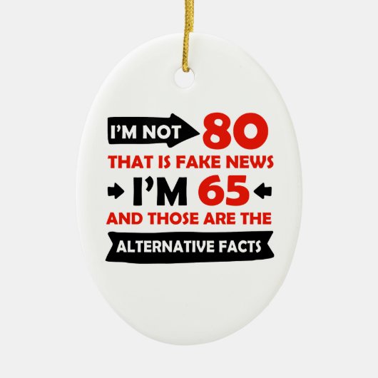 第80歳の誕生日プレゼント セラミックオーナメント (正面)