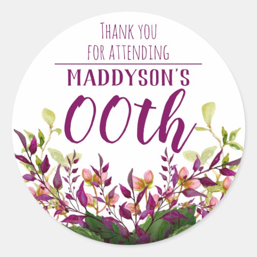 第80第90第91第92第95第98第99ありがとう ラウンドシール (正面)