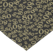 第80誕生会のテーマ、黒および金ゴールド テーブルクロス (アングル)