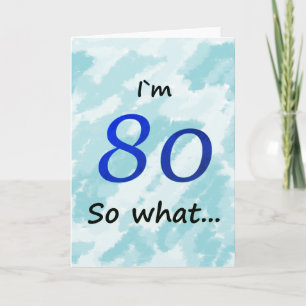 第80誕生日おもしろいなIの` m 80そう何 カード