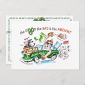 第80誕生日おもしろいカスタム招待状 招待状 (正面/裏面)