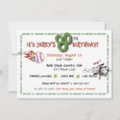 第80誕生日おもしろいカスタム招待状 招待状 (裏面)