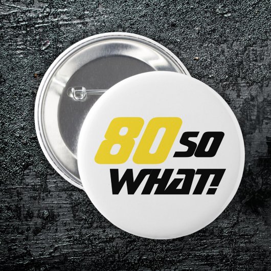 第80誕生日おもしろい感動的引用文 缶バッジ