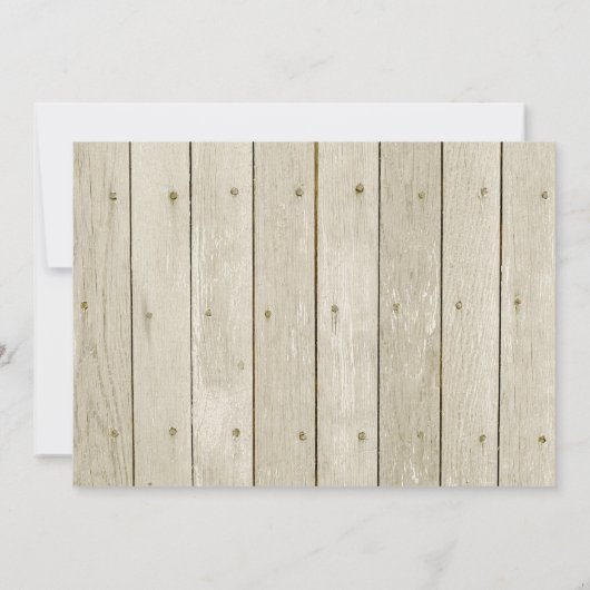 第80誕生日の招待状の素朴なバラの花柄の鳥 招待状 (裏面)