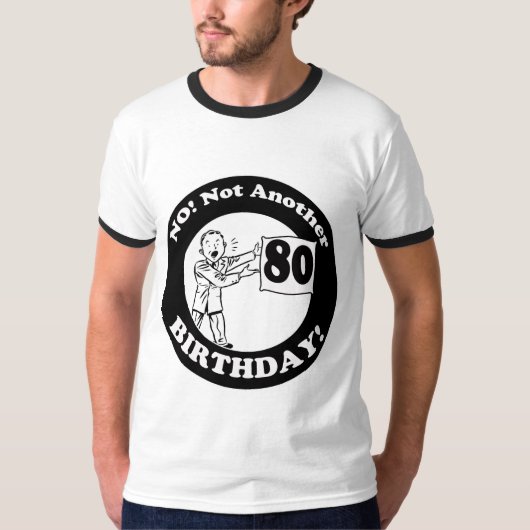 第80誕生日のTシャツおよびギフト Tシャツ (正面)