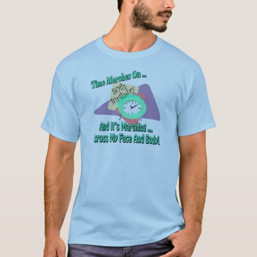 第80誕生日のTシャツおよびギフト Tシャツ (正面)