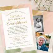 第80誕生日カードシャワーbyメールフォト招待状 招待状