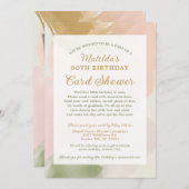 第80誕生日カードシャワーbyメールフォト招待状 招待状 (正面/裏面)