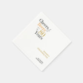 第80誕生日パーソナライズされた応援とビールパーティー スタンダードカクテルナプキン (角)