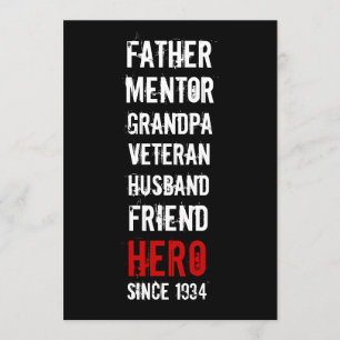 第80誕生日ヒーローパーティの招待状 招待状