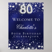 第80誕生日ブルーシルバースターズ歓迎パーティー ポスター (正面)