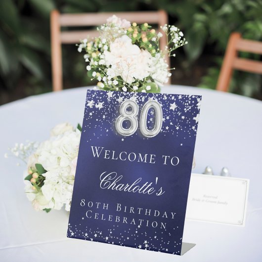 第80誕生日ブルーシルバースターズ歓迎パーティー 台座サイン